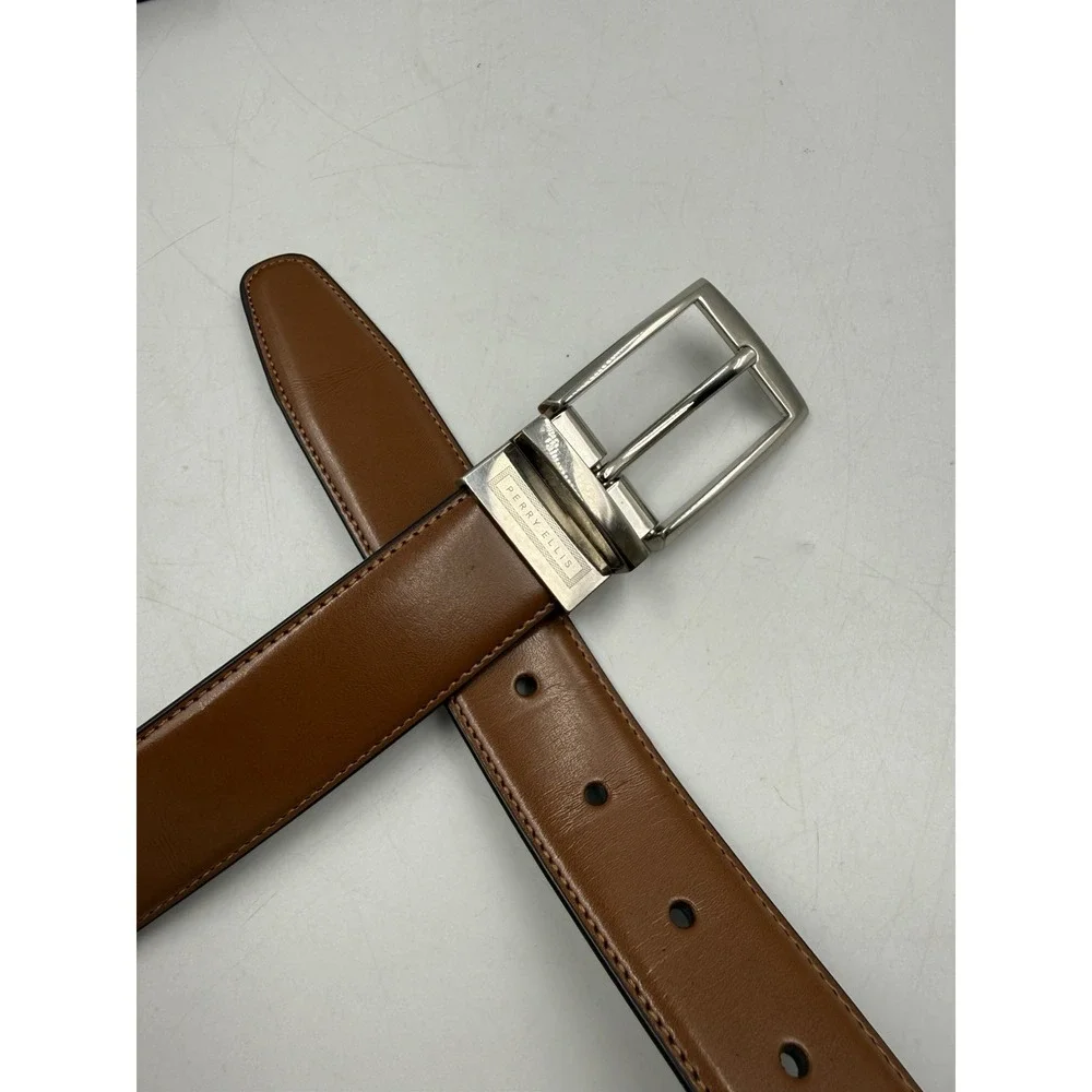 Men's Classic‎ Leather Belt Lot - 34 to 42 - Landmark, Chaoren, Perry Ellis